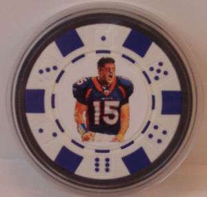 Tim Tebow 1st Round Pick POKER CHIP CARD GUARD  