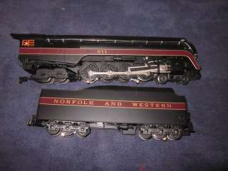   TRAINS 6 38095 N&W NORFOLK & WESTERN J CLASS 4 8 4 LOCO & TENDER LN/OB
