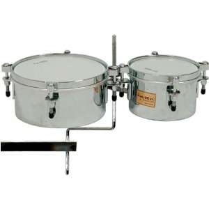  Chrome Shell Mini Timbales w/ Mount   6 & 8 Musical 