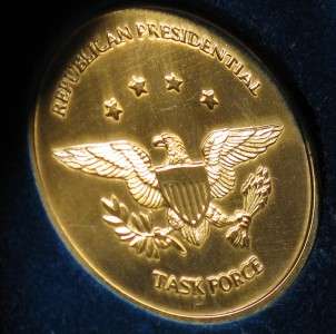Medallion Medal Of Merit George Bush GOP Task Force  