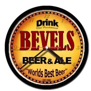  BEVELS beer and ale cerveza wall clock 