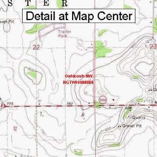   Topographic Quadrangle Map   Oshkosh NW, Wisconsin (Folded/Waterproof