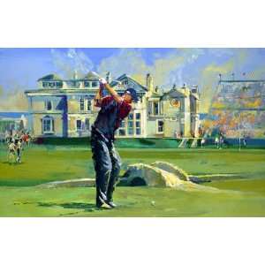  Tiger Woods  Victory at the British Open  27x45 