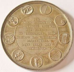 Switzerland Shooting Silver Medal   1844 Basel  