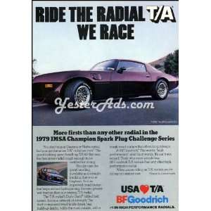  1980 Vintage Ad BFGoodrich Ride the radial T/A we race 