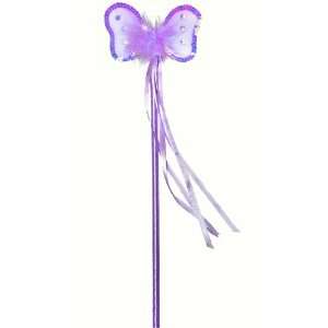  Purple Sequin Nylon Butterfly Fairy Wand   Dress Up girls 
