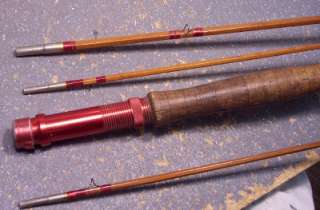 VINTAGE 9 BAMBOO FISHING FLY ROD, 2 TIPS  