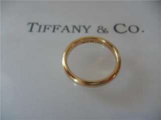 Tiffany & Co. 18K Y/G Wedding Band Ring  