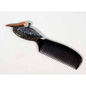  Wholesale Pack Handpainted Pelican Bird Comb (Set Of 12 