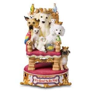   Is Good to Be King Dog Figurine The Emperor Waltz