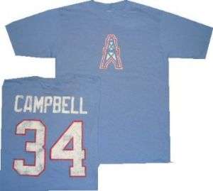 Houston Oilers Earl Campbell Throwback Shirt Jersey XXL  