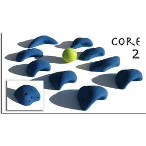  Beginner Climbing Holds   Core 2   Blue w/ Screws Sports 