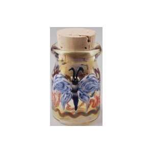  Glass Pyrex Stash Jar ~ Butterfly Deluxe ~ With Cork Top 