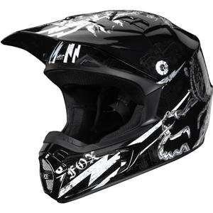    Fox Racing V2 Empire II Helmet   2X Large/Black Automotive