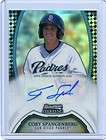 2011 Bowman Sterling Prospect AUTO 50 Cory Spangenberg Gold Refractor 