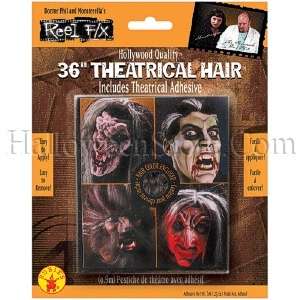 Reel F/X 36 Theatrical Crepe Hair Black Brown or Gray  