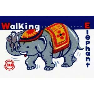 Exclusive By Buyenlarge Walking Elephant 12x18 Giclee on canvas 