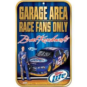  NASCAR Brad Keselowski 11 by 17 inch Locker Room Sign 