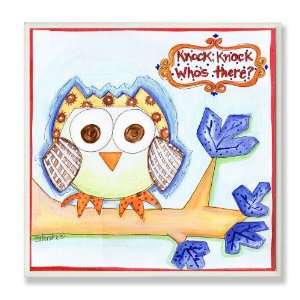  The Kids Room Knock Knock Whos There Owl Square Wall 