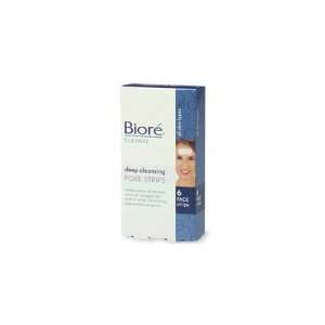  Biore Deep Cleansing Pore Strips, Face   6 count Beauty