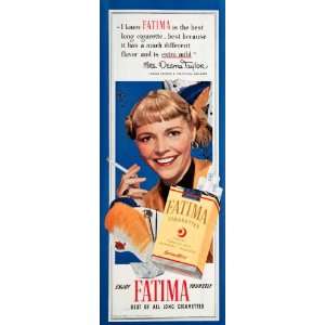 1950 Ad Fatima Cigarettes Deems Taylor Painter Theater Designer 