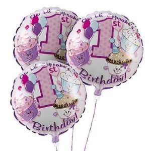   Birthday Cupcake Balloon Set   Balloons & Streamers & Mylar Balloons