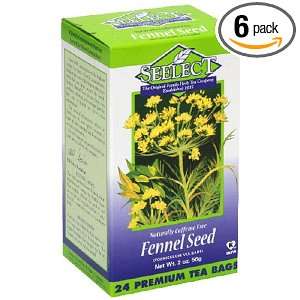 Seelect Tea, Tea Bags, Fennel Seed, 16 Count Boxes (Pack of 6)  