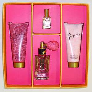 Victorias Secret GORGEOUS Gift Set of 4 PERFUME PARFUM 1.7 oz LOTION 
