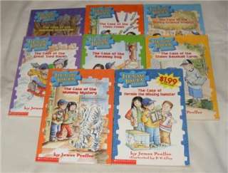 Set of 8 Jigsaw Jones Mystery series books  