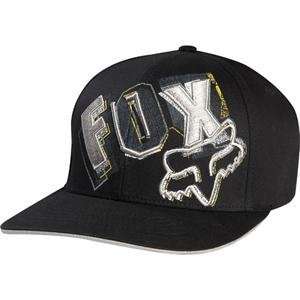  Fox Racing Slender Flexfit Hat   Small/Medium/Black 
