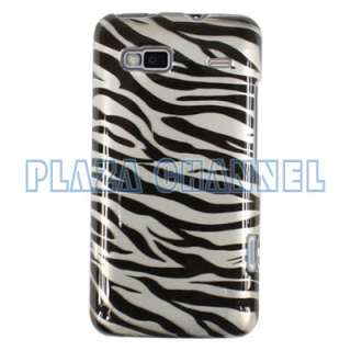 Black Zebra Hard Case Cover Fr HTC Desire Z T Mobile G2  