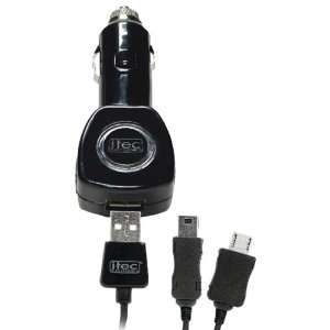  I Tec ITET3100 BlackBerry Car Charger Micro and Mini USB 