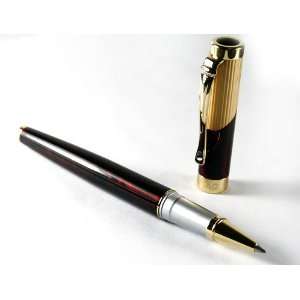  Classic Blue Crystal Clip, Red Wine Fog Roller Ball Pen 