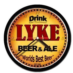  LYKE beer and ale cerveza wall clock 