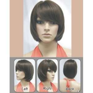  OFF BLACK Human Hair Full Wig B1 Short Style With 