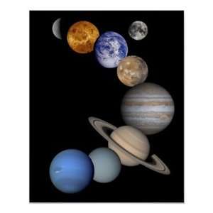  Solar System Montage Poster