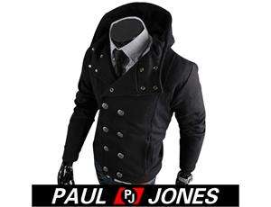 PJ Mens Winter Warm Slim Fit Coats Jackets Hoody + 4Colors & Sizes for 