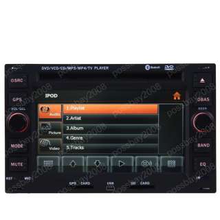   6L) Car GPS Navigation Bluetooth IPOD Radio USB  TV DVD Unit  