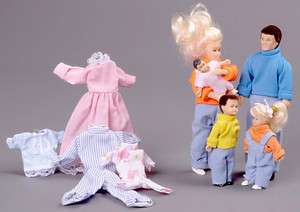 Dollhouse Miniature Modern Johnson Family  