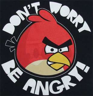 Dont Worry Be A   Angry Birds Sheer Womens T shirt  