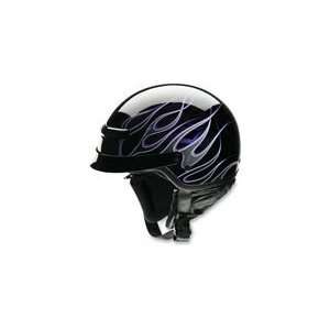  Z1R Nomad Hellfire Helmet   Small/Black/Purple Automotive