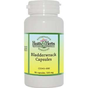   Health & Herbs Remedies Bladderwrack Capsules, 90 Count Bottle