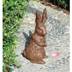 Xoticbrands Heavy Cast Iron Collectible Rabbit Hare Sculpture Statue 