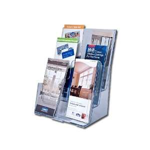    Box of 6   3 Tier Letter Size Brochure Holders