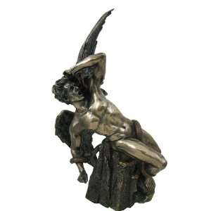  Fallen Angel Lucifer Bronzed Finish Statue
