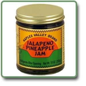 Jalapeno Pineapple Jam   11 oz glass jar.  Grocery 