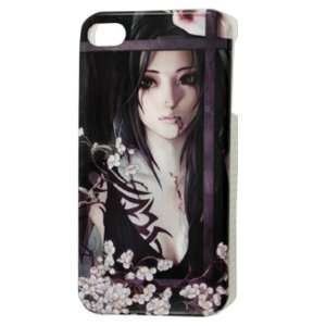 Gino IMD Bloody Lady Pattern Hard Plastic Back Cover for iPhone 4 4G 