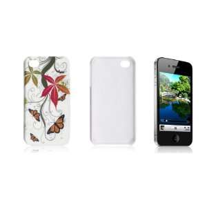  Gino Butterfly Leaf IMD Print Plastic Back Case for iPhone 
