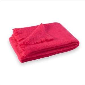   Downunder MO HOT Brushed Mohair Throw in Hot Pink