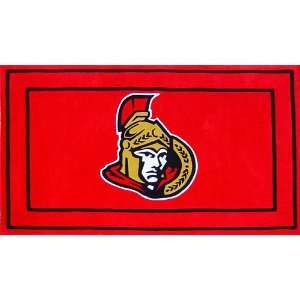   Oriental Ottawa Senators Border Logo Floor Rug